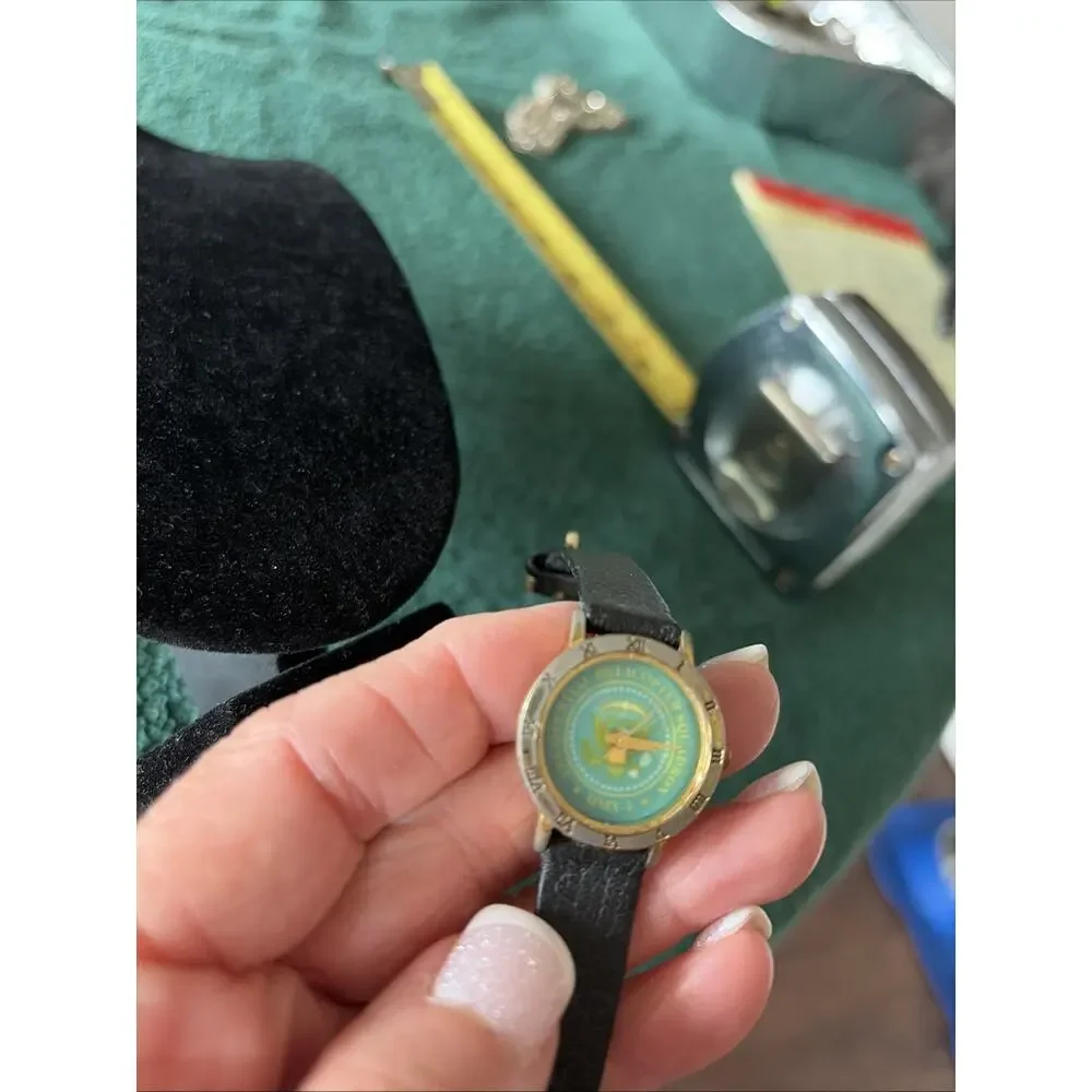 Presidential Helicopter Squadron Watch By Infinity Green Dial & Leather Band